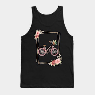 Bicycle Floral Look Tank Top